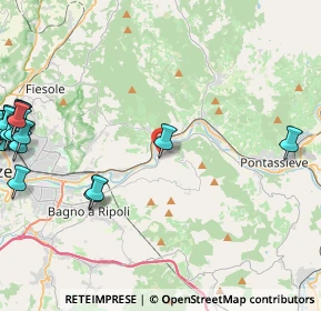 Mappa Via del Roseto, 50012 Vallina FI, Italia (6.8925)
