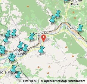 Mappa Via del Roseto, 50012 Vallina FI, Italia (3.2485)