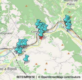 Mappa Via del Roseto, 50012 Vallina FI, Italia (1.848)