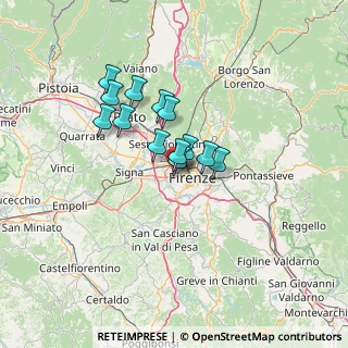 Mappa Via Cesare Maccari, 50142 Firenze FI, Italia (9.63462)