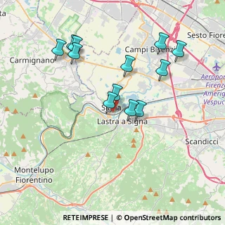 Mappa Via Fratelli Rosselli, 50058 Signa FI, Italia (3.77583)