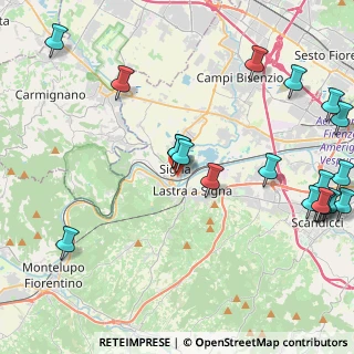 Mappa Via Fratelli Rosselli, 50058 Signa FI, Italia (5.829)