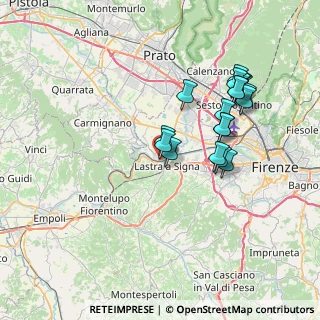 Mappa Via Fratelli Rosselli, 50058 Signa FI, Italia (7.36474)