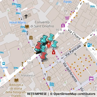 Mappa Via dell'Ariento banco, 50123 Firenze FI, Italia (0)