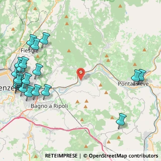 Mappa Via di Rosano, 50012 Vallina FI, Italia (6.397)