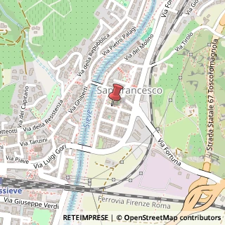 Mappa Via San Francesco, 14, 50060 Pelago, Firenze (Toscana)
