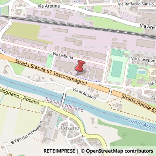 Mappa Viale Hanoi, 18B, 50065 Pontassieve, Firenze (Toscana)