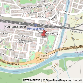 Mappa Via Znojmo, 1, 50065 Pontassieve FI, Italia, 50065 Pontassieve, Firenze (Toscana)