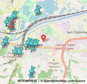 Mappa Via Landucci, 50055 Lastra a Signa FI, Italia (1.407)