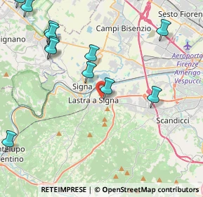 Mappa Via Landucci, 50055 Lastra a Signa FI, Italia (5.76571)