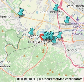 Mappa Via Landucci, 50055 Lastra a Signa FI, Italia (2.945)