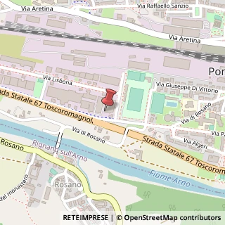 Mappa Viale Hanoi, 12, 50065 Pontassieve, Firenze (Toscana)