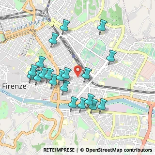 Mappa Via Frà Paolo Sarpi, 50136 Firenze FI, Italia (0.9885)