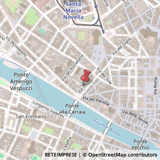 Mappa Via dei Fossi, 7, 50123 Firenze, Firenze (Toscana)