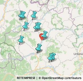 Mappa Via del Bosco, 61028 Sassocorvaro PU, Italia (7.00667)