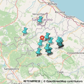 Mappa Via del Bosco, 61028 Sassocorvaro PU, Italia (11.7095)