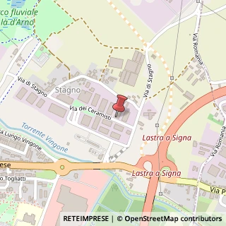 Mappa Via dei Ceramisti, 6, 50055 Lastra a Signa, Firenze (Toscana)