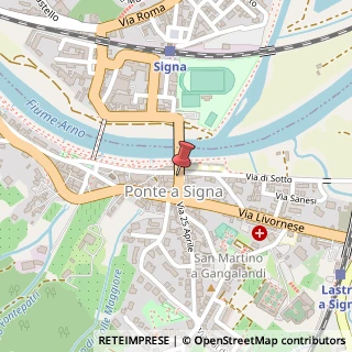 Mappa Via Ponte Nuovo, 11, 50055 Lastra a Signa, Firenze (Toscana)