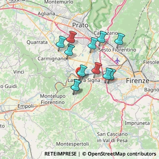 Mappa Piazza Egisto Ferroni, 50055 Lastra a Signa FI, Italia (5.75583)