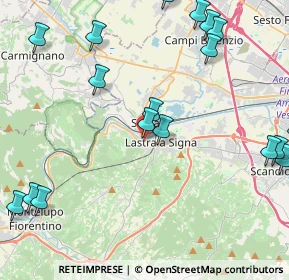 Mappa Via Ponte Nuovo, 50055 Lastra a Signa FI, Italia (6.0665)