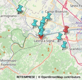 Mappa Via livornese, 50055 Lastra a Signa FI, Italia (3.51818)