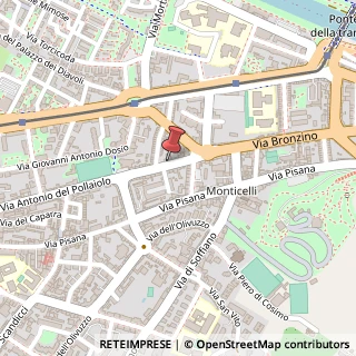Mappa Via Antonio del Pollaiolo, 14, 50142 Firenze, Firenze (Toscana)