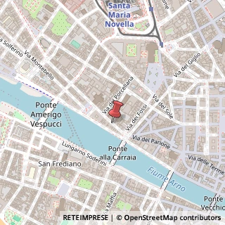 Mappa Borgo Ognissanti, 9, 50123 Firenze, Firenze (Toscana)