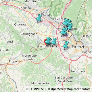 Mappa Via Armido Sanesi, 50055 Lastra a Signa FI, Italia (7.33538)