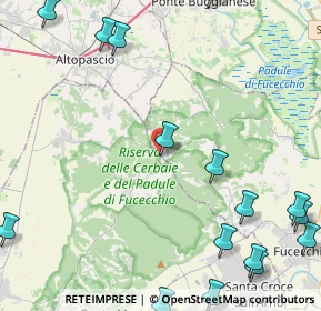 Mappa Via Val di Nievole, 50054 Fucecchio FI, Italia (6.9855)