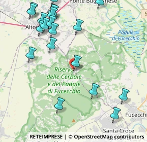 Mappa Via Val di Nievole, 50054 Fucecchio FI, Italia (5.3755)
