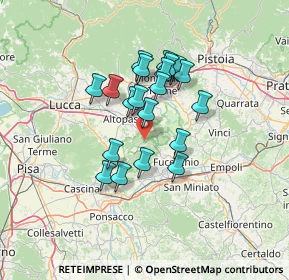 Mappa Via Val di Nievole, 50054 Fucecchio FI, Italia (10.784)