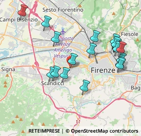 Mappa Via Cortona, 50143 Firenze FI, Italia (4.18722)