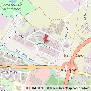 Mappa Via dei Ceramisti, 20, 50055 Lastra a Signa, Firenze (Toscana)