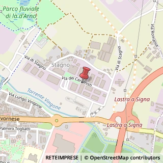 Mappa Via dei Ceramisti, 19, 50055 Lastra a Signa, Firenze (Toscana)