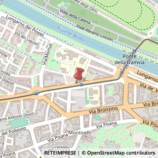 Mappa Via del Sansovino, 15, 50142 Firenze, Firenze (Toscana)