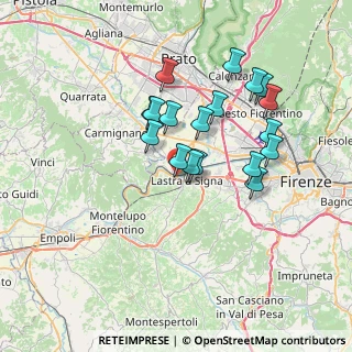 Mappa Via delle Terrecotte, 50058 Signa FI, Italia (6.45333)