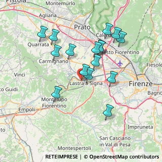 Mappa Via delle Terrecotte, 50058 Signa FI, Italia (7.20938)