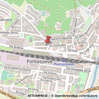 Mappa Via Guido Reni, 35, 50065 Pontassieve, Firenze (Toscana)