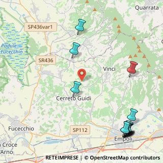 Mappa Via del Fondaccio, 50059 Vinci FI, Italia (6.38154)