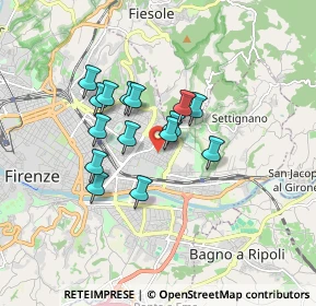 Mappa Firenze, 50135 Firenze FI, Italia (1.33667)