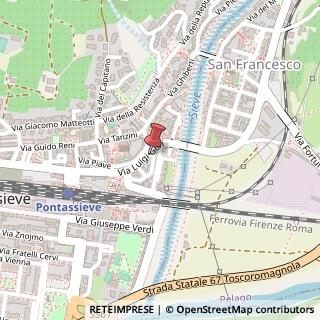 Mappa Via Luigi Gori, 5, 50065 Pontassieve, Firenze (Toscana)