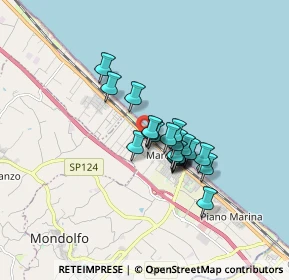 Mappa Via Luigi Rizzo, 61037 Marotta PU, Italia (1.152)
