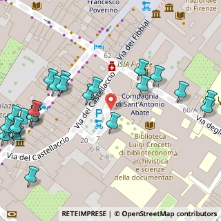 Mappa Via del Castellaccio, 50121 Firenze FI, Italia (0.08)