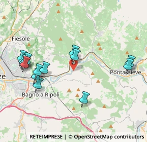 Mappa Via delle Ginestre, 50012 Vallina FI, Italia (4.46571)