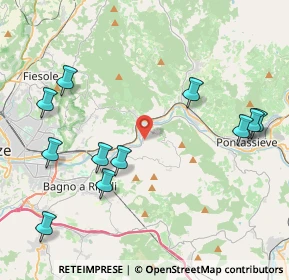 Mappa Via delle Ginestre, 50012 Vallina FI, Italia (4.93727)