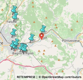 Mappa Via delle Ginestre, 50012 Vallina FI, Italia (4.98917)