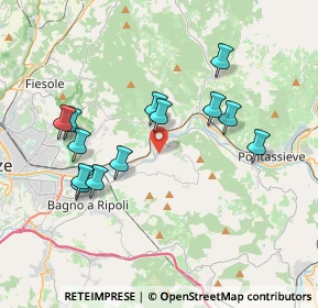 Mappa Via delle Ginestre, 50012 Vallina FI, Italia (3.72692)