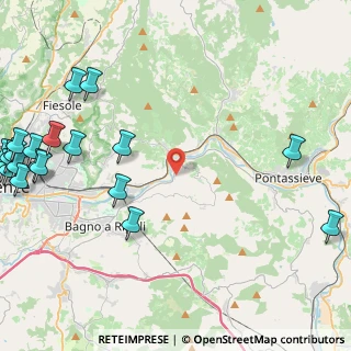 Mappa Via delle Ginestre, 50012 Vallina FI, Italia (6.92)