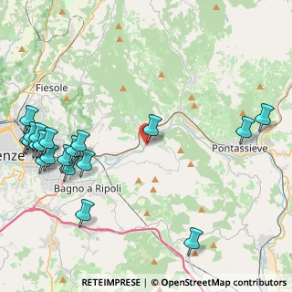 Mappa Via delle Ginestre, 50012 Vallina FI, Italia (5.966)