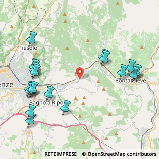 Mappa Via delle Ginestre, 50012 Vallina FI, Italia (5.4565)